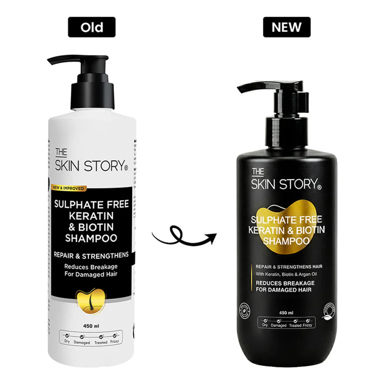 The Skin Story Sulphate Free Keratin Smooth Shampoo - 450 ml