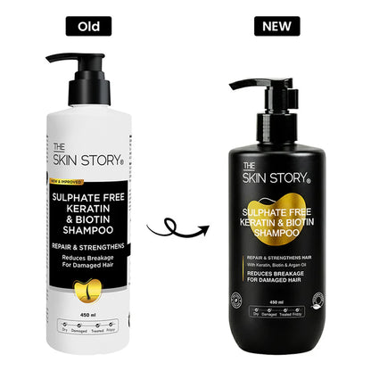 The Skin Story Sulphate Free Keratin Smooth Shampoo - 450 ml