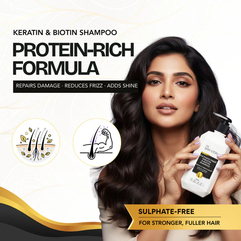 The Skin Story Sulphate Free Keratin Smooth Shampoo - 450 ml