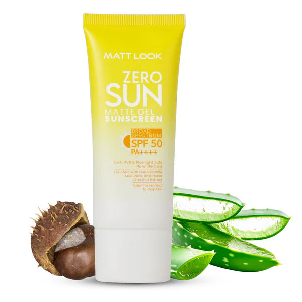 Matt Look Zero Sun Matte Gel SPF 50 PA++++ Sunscreen - 55 gm