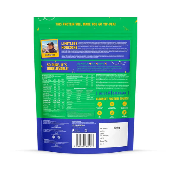 Yoga Bar Pro Clean Plant Protein Powder Chocolate Flavour & Unflavoured - combo