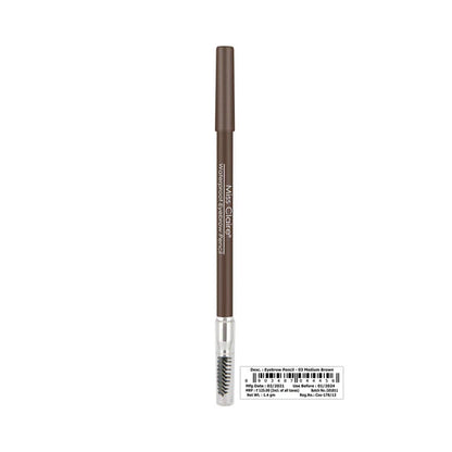 Miss Claire Waterproof Eyebrow Pencil With Mascara Brush - 03 Medium Brown - 1.4 gm