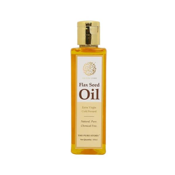 The Pure Story Natural Cold Pressed Flax Seed Oil for Hair & Skin - 100 ml