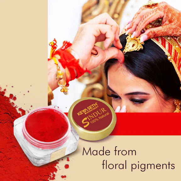 Keya Seth Aromatherapy 100% Natural Red Sindoor Powder - 3 gm