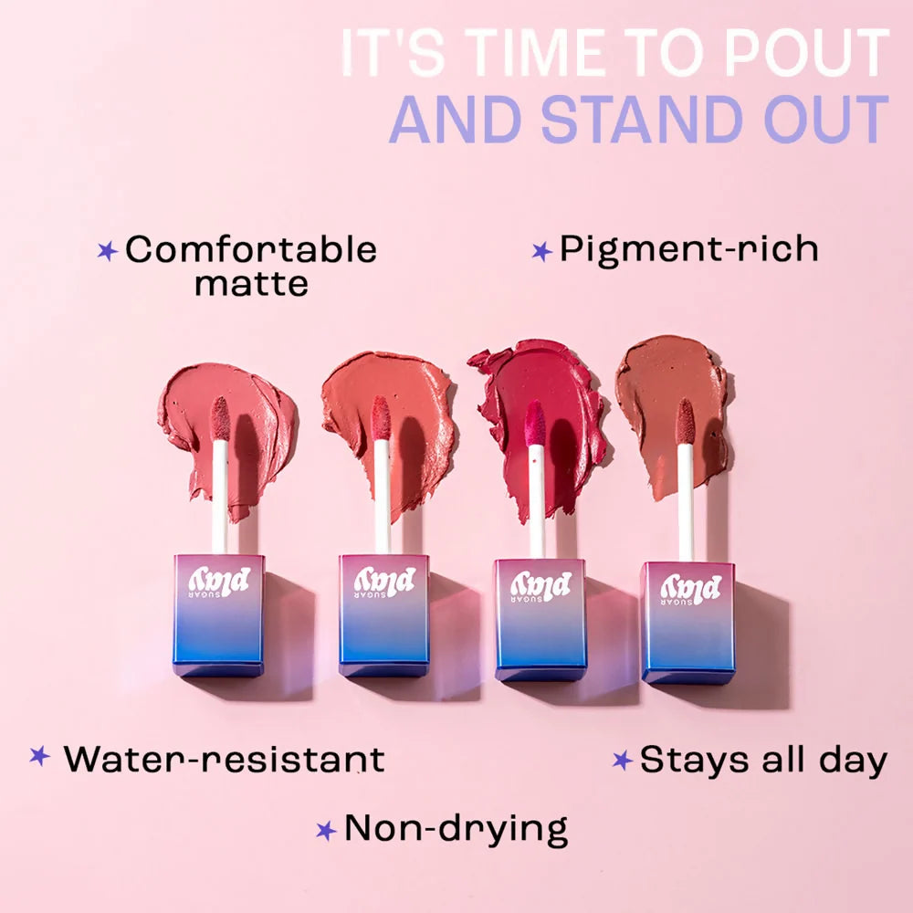 Sugar Play Vibe Check Liquid Lipstick - 03 Snacc - 4.5 ml