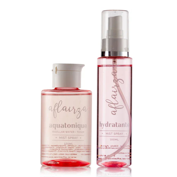 Aflairza Aquatonique + Hydratante - 2 in 1 Micellar water + Toner and Hydrating spray Combo - combo