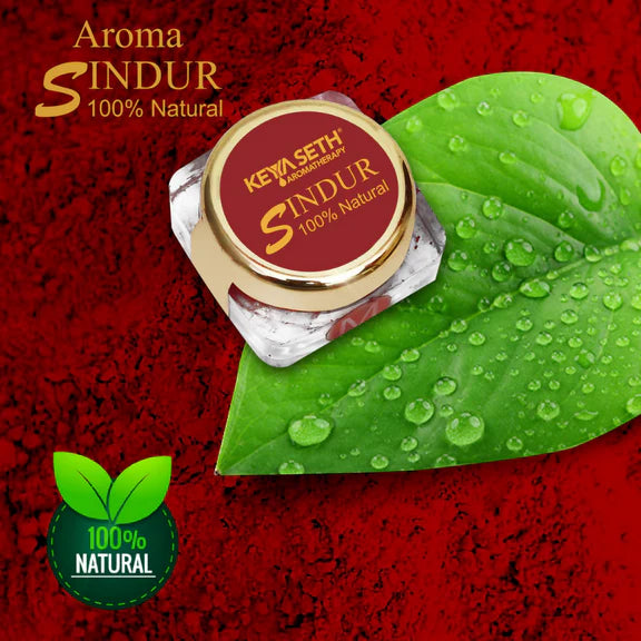 Keya Seth Aromatherapy 100% Natural Maroon Sindoor Powder - 3 gm