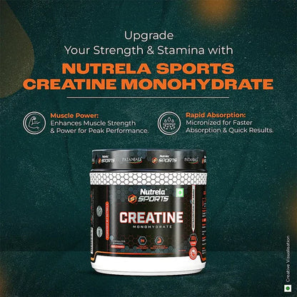 Patanjali Nutrela Sports Creatine Monohydrate - 100 gm