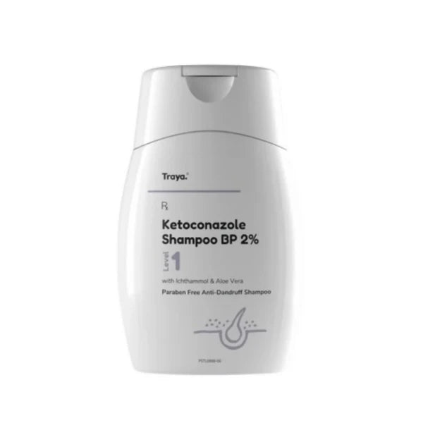 Traya Ketoconazole Shampoo BP 2% with Ichthammol & Aloe Vera - 75 ml