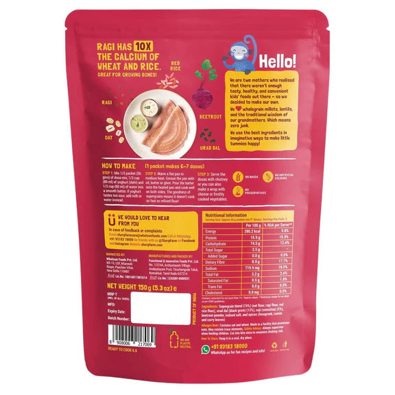 Slurrp Farm Spinach And Beetroot Millet Dosa Mix Combo - combo