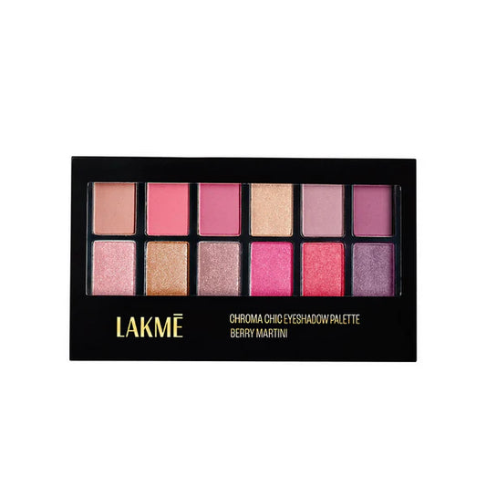 Lakme Glitterati Chroma Chic Eye Shadow Palette - Smokin Glam - 12 gm