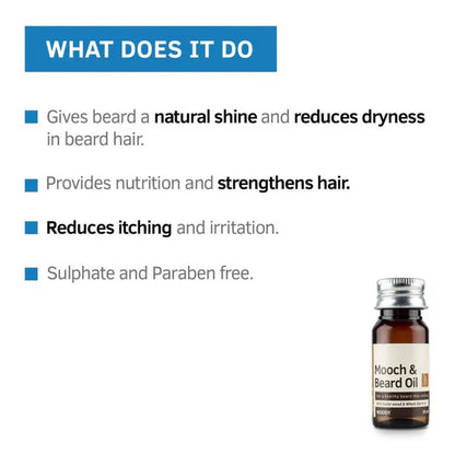 Ustraa Woody Mooch and Beard Oil - 35 ml