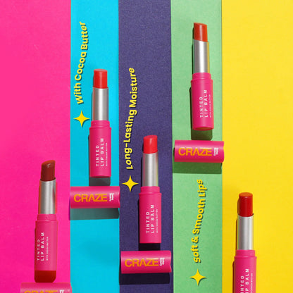 Swiss Beauty CRAZE Tinted Weightless Sheer Coverage Lip Balm With Cocoa Butter - 01 Marshmallow - 2.3 gm