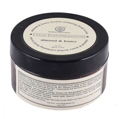 Khadi Natural Almond & Honey Exfoliating Facial Scrub - 50 gm
