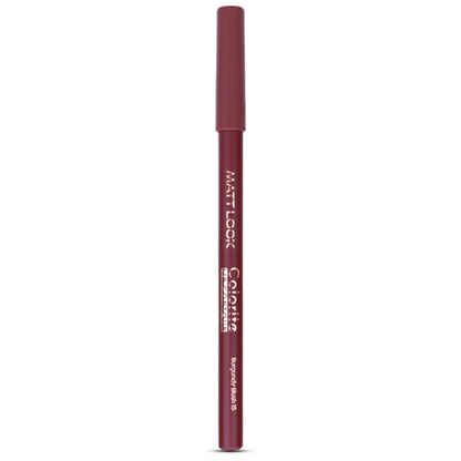 Matt Look Colorite Lip Contour Professional Matte Lip Color Pencil - Burgundy Blush 15 - 4.5 gm