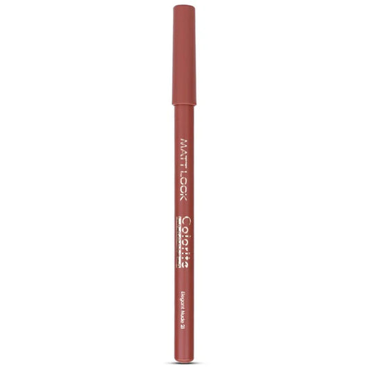 Matt Look Colorite Lip Contour Professional Matte Lip Color Pencil - Elegant Nude 21 - 4.5 gm