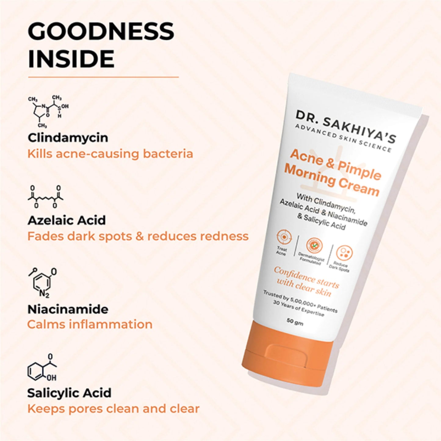 Dr.Sakhiya Acne & Pimple Morning Cream - 50 gm
