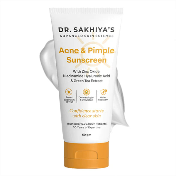 Dr.Sakhiya Acne & Pimple Sunscreen SPF 50 - 50 gm