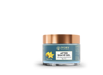 Ivory Natural After Shave Gel For Gentle Post-Shave, Reduced Facial Worries - 50 gm