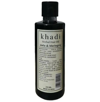 Khadi Natural Herbal Hair Oil Amla and Bhringraj - 200 ml