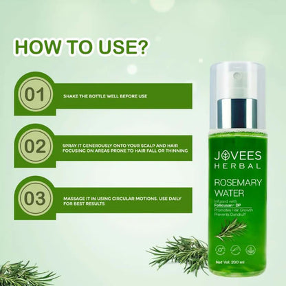 Jovees Herbal Rosemary Water Spray With Follicusan DP - 200 ml