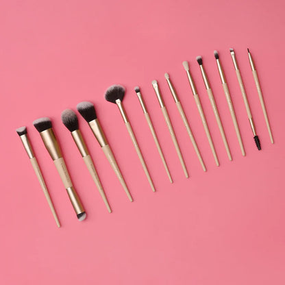 Milagro Beauty Arty Eyes & Face Makeup Brush Collection (Set Of 13 ) - kit