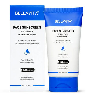 Bella Vita Organic Sunscreen SPF 50 For Dry Skin - 50 ml