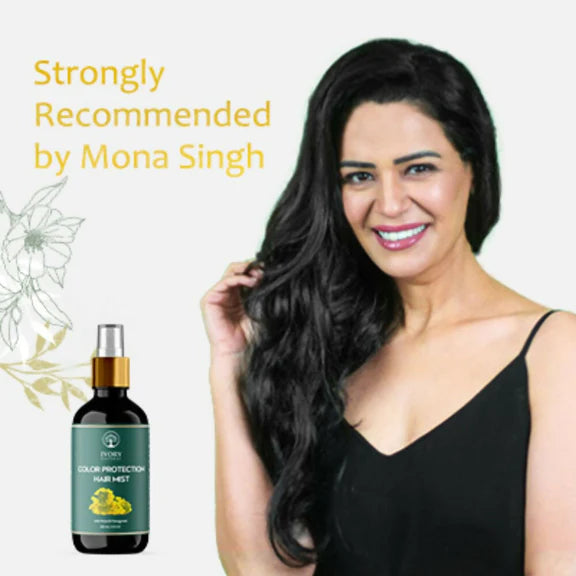 Ivory Natural Color Protection Hair Mist - Locks In Vibrant Hues, Adds Luminous Shine - 200 ml