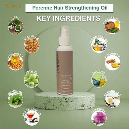 Perenne Hair Strengthening Oil With Onion Seed Oil - 100 ml