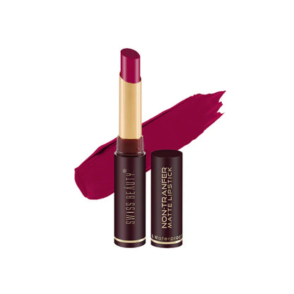 Swiss Beauty Non-Transfer Matte Lipstick - 5 Fire Pink - 2 gm