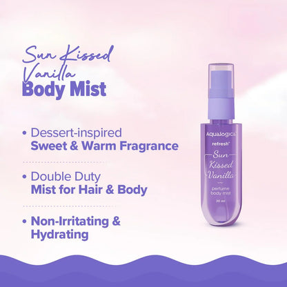 Aqualogica Refresh+ Vanilla Body Care Gift Set Kit - combo