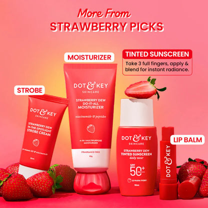 Dot & Key Strawberry Dew Tinted Sunscreen SPF 50+ PA++++ - 02 Warm Ivory - 50 gm