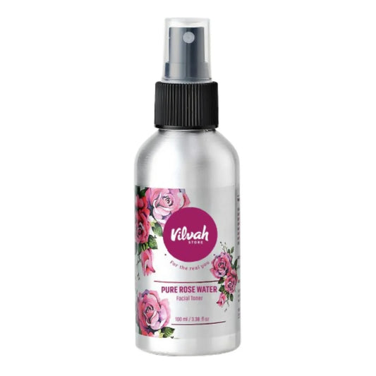 Vilvah Store Pure Rose Water Facial Toner For Glowing Skin