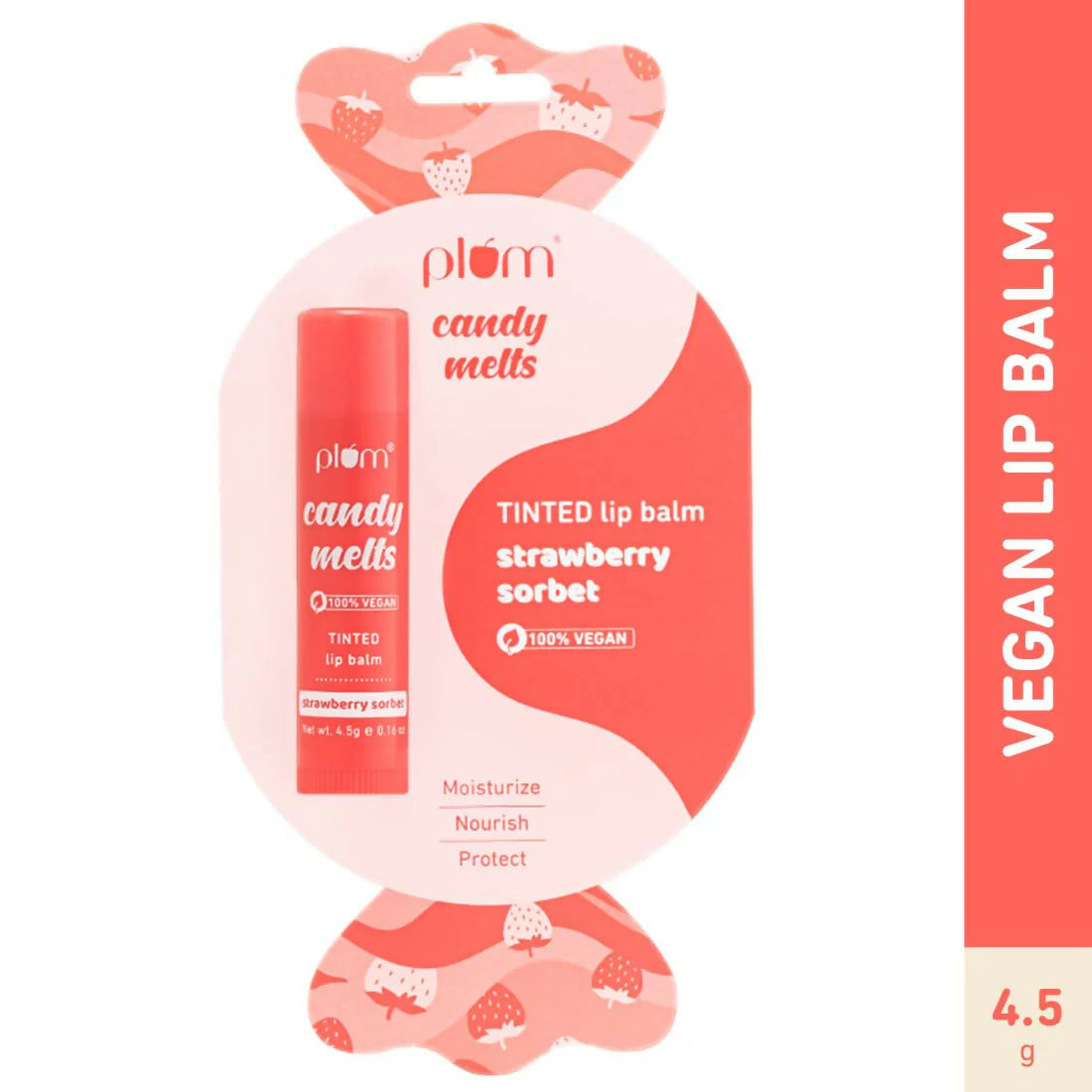 Plum Candy Melts Strawberry Sorbet Tinted Lip Balm - 4.5 gm