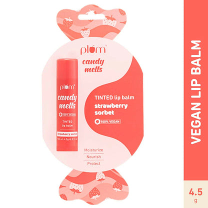 Plum Candy Melts Strawberry Sorbet Tinted Lip Balm - 4.5 gm