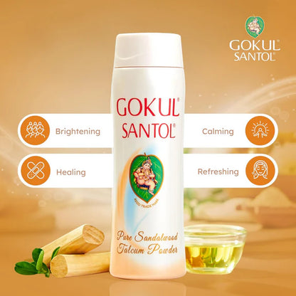 Gokul Santol Pure Sandalwood Talcum Powder - 300 gm