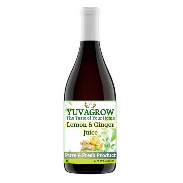 Yuvagrow Lemon and Ginger Juice - 750 ml