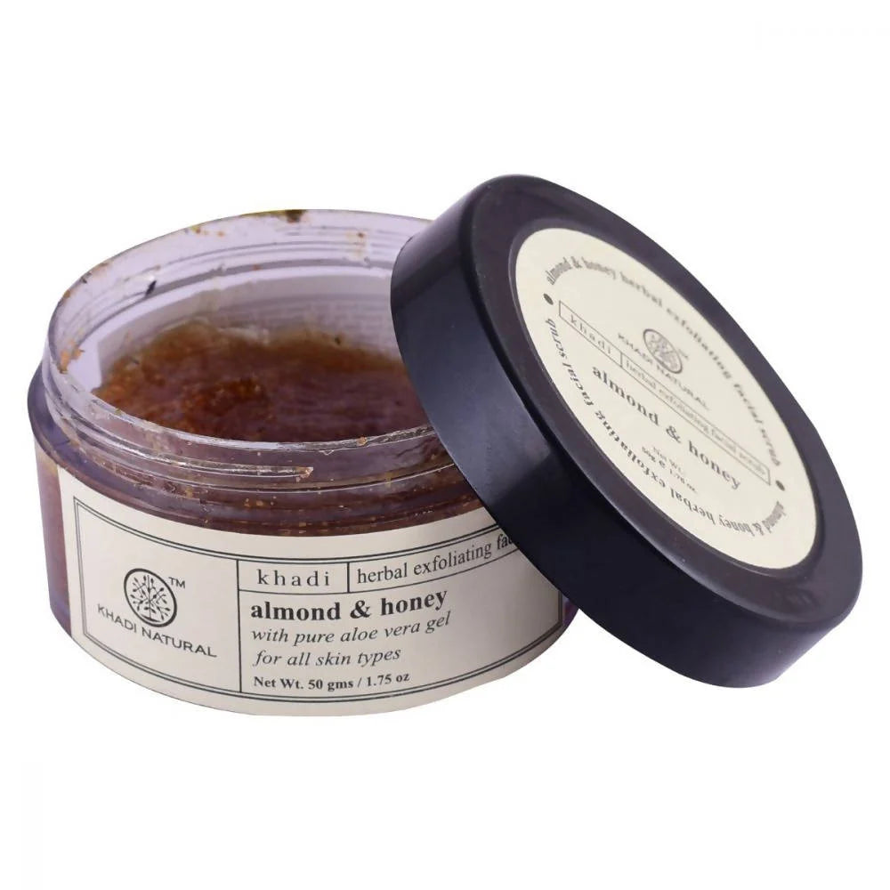 Khadi Natural Almond & Honey Exfoliating Facial Scrub - 50 gm
