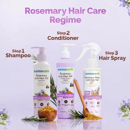 Mamaearth Rosemary Water Anti-Hair Fall Spray with 100% Pure Steam Distilled Rosemary Water & Methi Dana for Hair - 200 ml