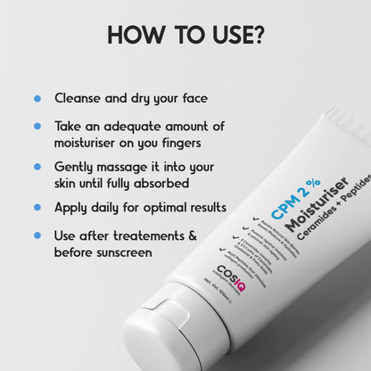 Cos-IQ CPM 2% Ceramides & Peptides Moisturizer - 100 ml