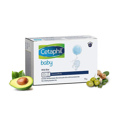 Cetaphil Baby Mild Bar Face & Body For Baby's Sensitive Skin - 75 gm - Pack of 1