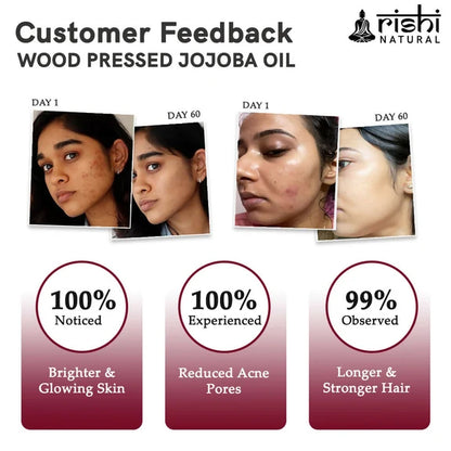 Rishi Natural Jojoba Oil Wood-Pressed - 150 ml