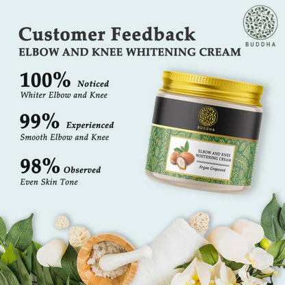 Buddha Natural Elbow and Knee Whitening Cream - 75 gm