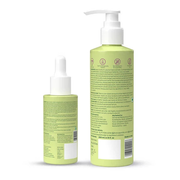 PLIX The Plant Fix Neem Anti-Dandruff Advanced Kit - Shampoo + Serum - Kit