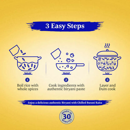 Daawat Biryani Kit Hyderabadi - Authentic Recipe - 334 gm