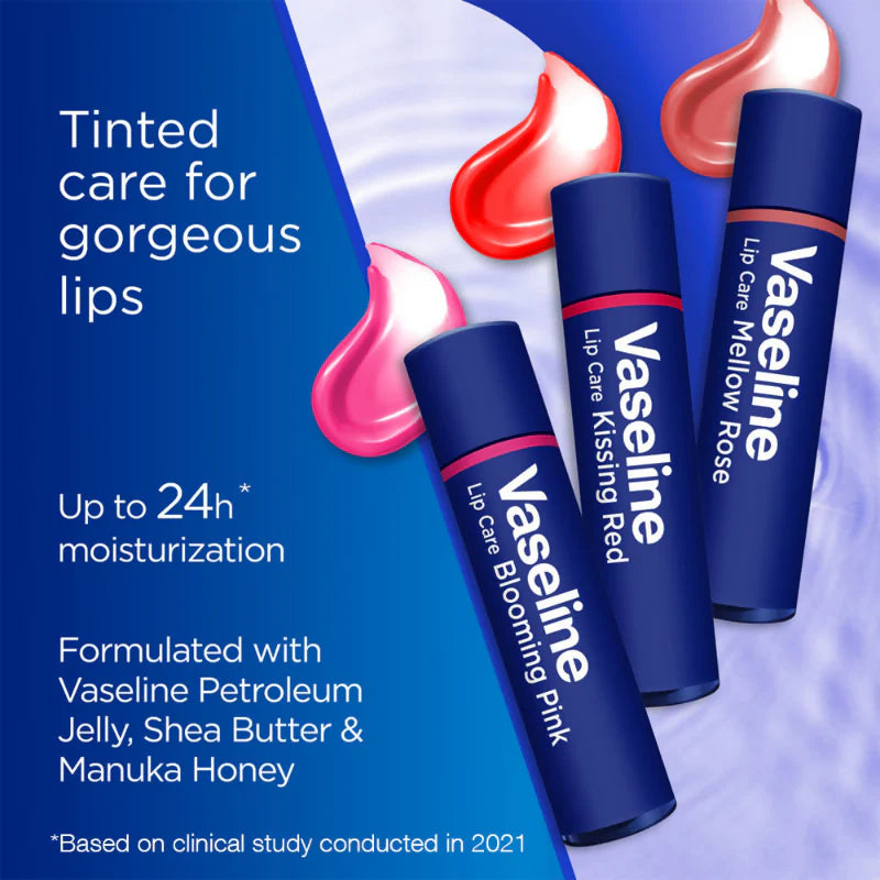 Vaseline Lip Care Colour + Care Tinted Lip Balm Stick - Kissing Red - 3 gm