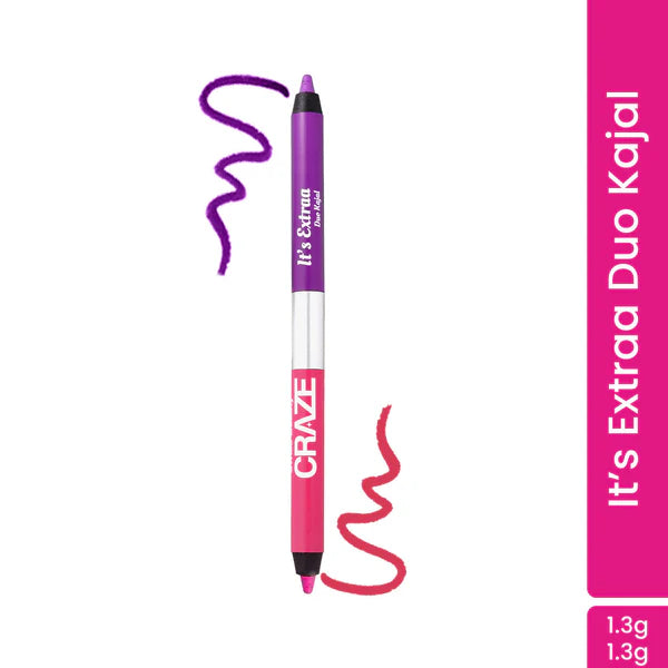 Swiss Beauty Craze It'S Extraa Duo Kajal - 3 - Mean Girls - 1.3 gm