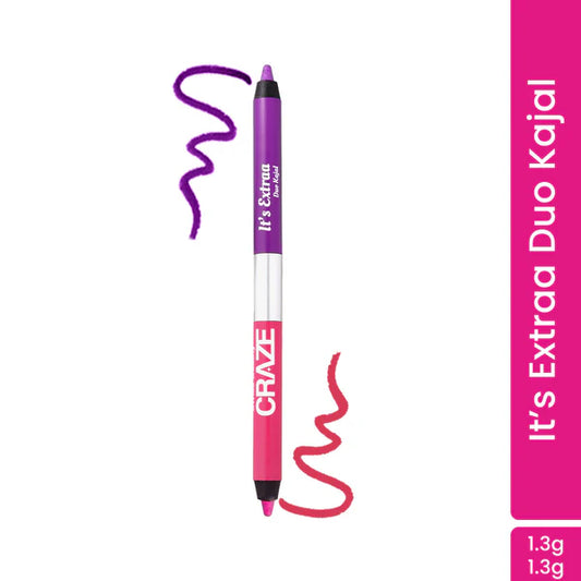 Swiss Beauty Craze It'S Extraa Duo Kajal - 3 - Mean Girls - 1.3 gm