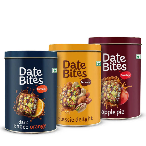 Farmley Date bites- All Flavors - 200 gm - Pack of 3
