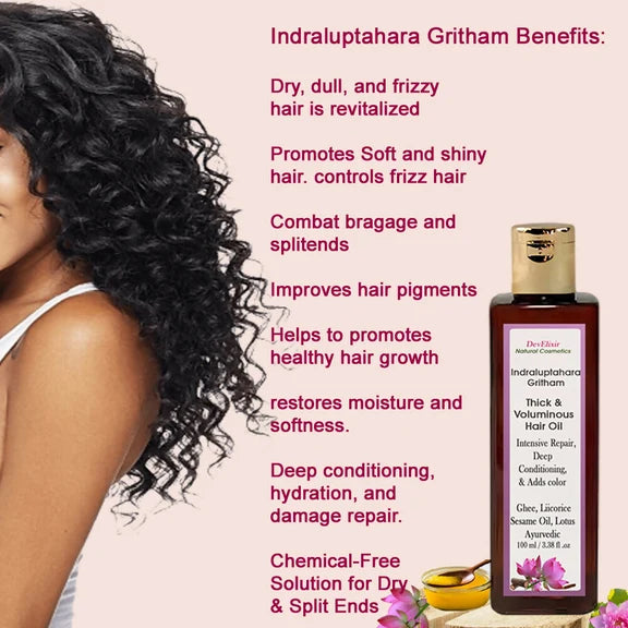 DevElixir Ayurvedic Hair Oil For Thick, Voluminous Hair - 100 ml